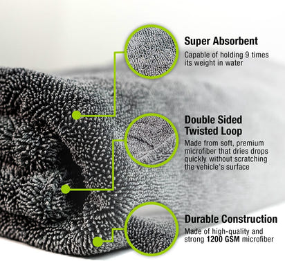 Mega Microfiber Car Drying Towel™